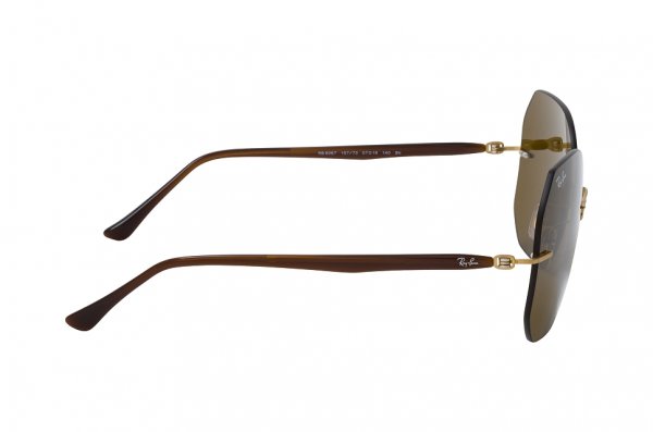   Ray-Ban LightRay RB8067-157-73 Dark Brown | Natural Brown 
