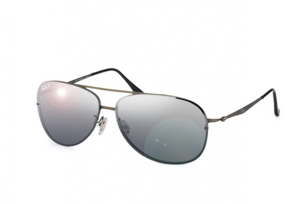   Ray-Ban LightRay Titanium RB8052-154-82 Matt Gunmeal| Polar Grey GSM Polarized P3