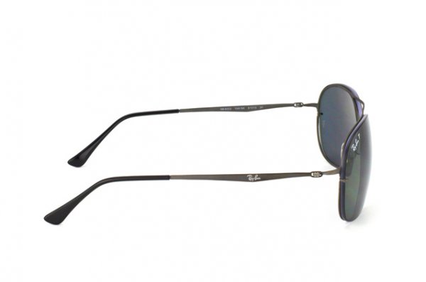   Ray-Ban LightRay Titanium RB8052-154-9A Matt Grey | APX Grey/Green Polarized