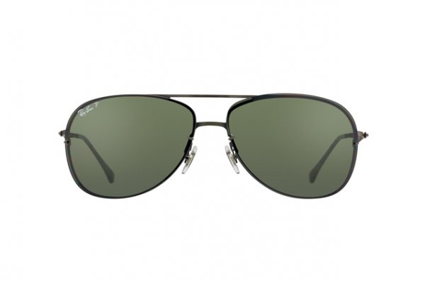   Ray-Ban LightRay Titanium RB8052-154-9A Matt Grey | APX Grey/Green Polarized
