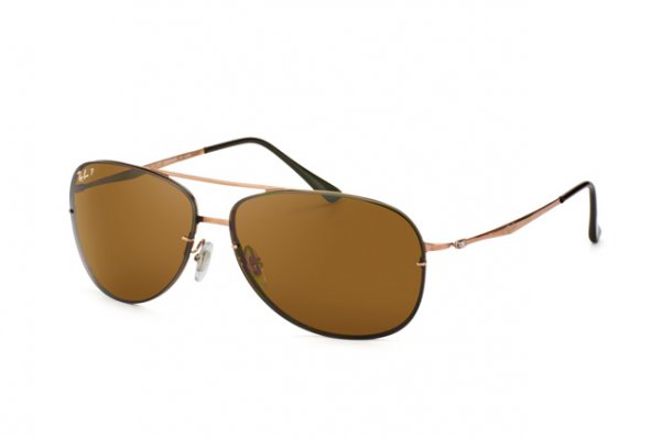   Ray-Ban LightRay Titanium RB8052-158-83 Bronze | APX Brown Polarized P3