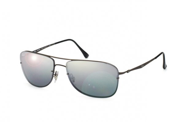   Ray-Ban LightRay Titanium RB8054-154-82 Matt Gunmeal | Polar Grey GSM Polarized P3