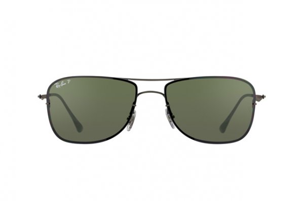  Ray-Ban LightRay Titanium RB8054-154-9A Matt Grey | APX Grey/Green Polarized