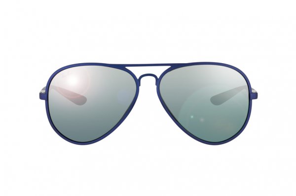 Sunglasses Ray-Ban Liteforce Aviator RB4180-6015-88 Matte Blue | Grey Silver Mirror