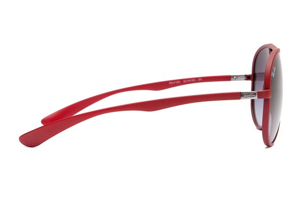   Ray-Ban Liteforce Aviator RB4180-6018-8G Matte Red | Gradient Grey