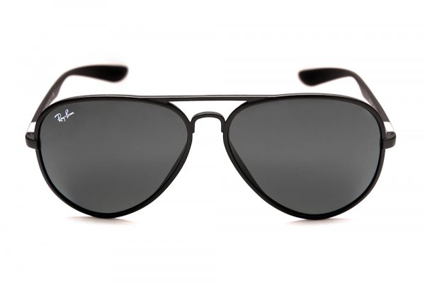 Sunglasses Ray-Ban Liteforce Aviator RB4180-601S-71 Matt black | Poly Grey/Green