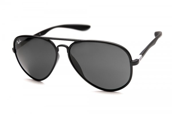 Sunglasses Ray-Ban Liteforce Aviator RB4180-601S-71 Matt black | Poly Grey/Green