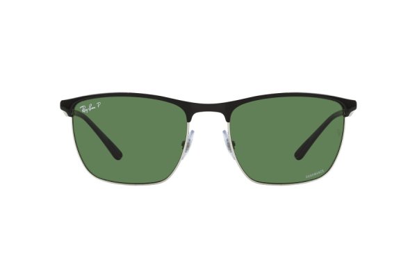  Ray-Ban Liteforce Chromance RB3686-9144-P1 Black / Silver | Green Polarized