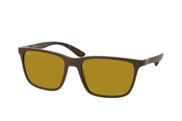   Ray-Ban Liteforce Chromance RB4385-6124-A3 Matt Brown | Brown Polarized