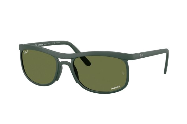 Sunglasses Ray-Ban Liteforce Chromance RB4452CH-6016-2 Matt Green | Dark Green Polarized