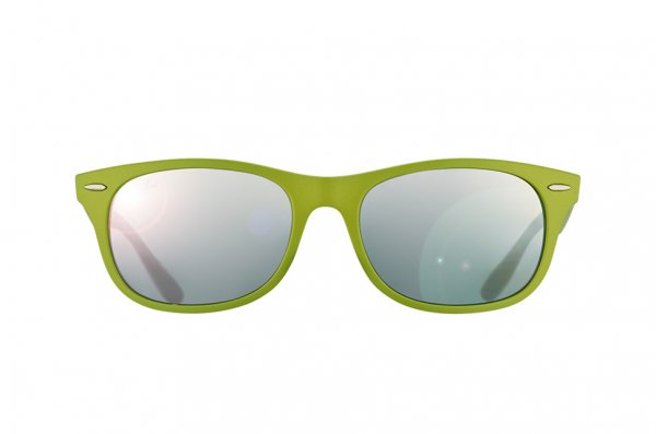   Ray-Ban Liteforce New Wayfarer RB4207-6099-88 Light Green | Grey Silver Mirror