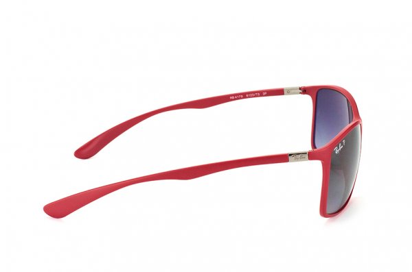   Ray-Ban Liteforce RB4179-6123-T3 Matte Red| Poly. Grey Gradient Polarized