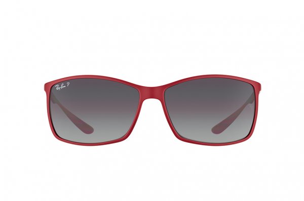   Ray-Ban Liteforce RB4179-6123-T3 Matte Red| Poly. Grey Gradient Polarized