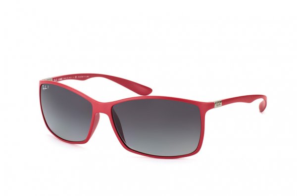   Ray-Ban Liteforce RB4179-6123-T3 Matte Red| Poly. Grey Gradient Polarized