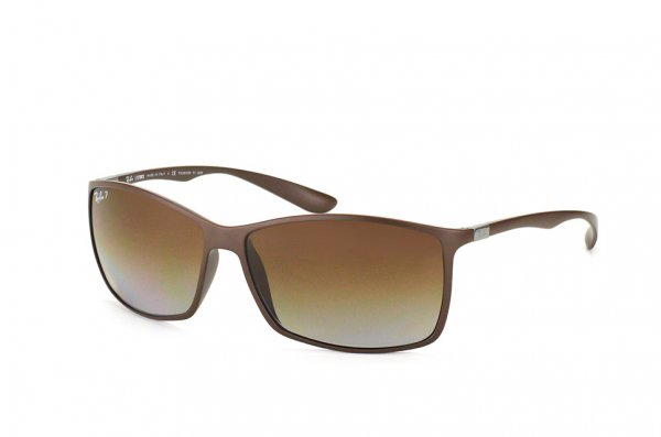   Ray-Ban Liteforce RB4179-6124-T5 Matte Brown| Poly. Brown Polarized