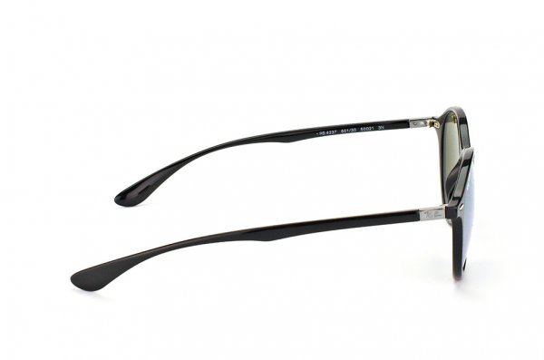   Ray-Ban Liteforce Round RB4237-601-30 Black| Crystal Silver Mirror