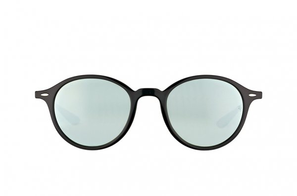   Ray-Ban Liteforce Round RB4237-601-30 Black| Crystal Silver Mirror