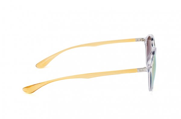   Ray-Ban Liteforce Round RB4237-6288-7Y Transparent White / Yellow | Pink Gold Mirror