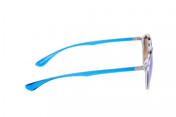   Ray-Ban Liteforce Round RB4237-6289-4O Transparent White / Blue|  Blue Gradient Mirror