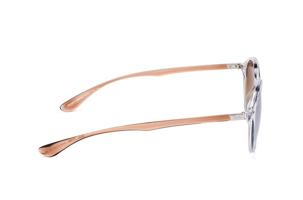   Ray-Ban Liteforce Round RB4237-6290-9U Transparent White / Brown |  Mirror Blue Yellow