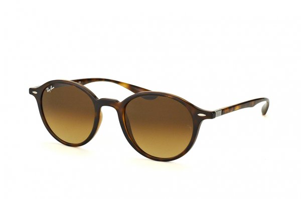   Ray-Ban Liteforce Round RB4237-710-85 Light Havana | Brown Gradient