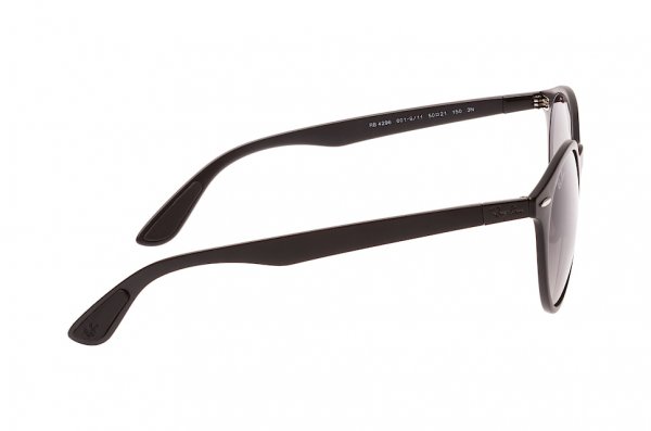   Ray-Ban Liteforce Round RB4296-601S-11 Matt Black | Faded Grey