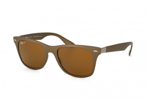   Ray-Ban Liteforce Wayfarer RB4195-6033-83 Brown | Poly. Brown Polarized P3