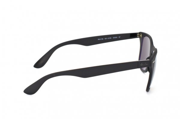   Ray-Ban Liteforce Wayfarer RB4195F-601S-9A Matt Black | APX Grey/Green Polarized