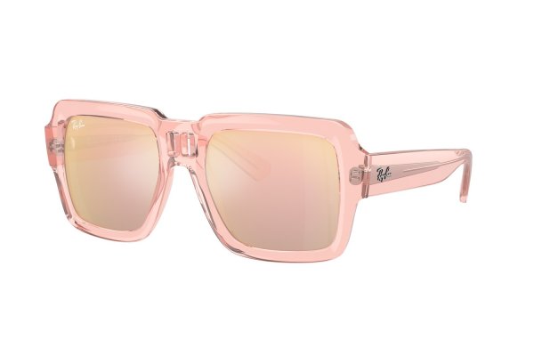   Ray-Ban Magellan RB4408-6728-6X Transparent Rose | Rose Mirror