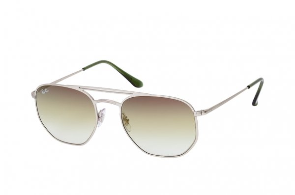   Ray-Ban Marshal Double Bridge RB3609-9142-0R Matt Silver | Green Gradient