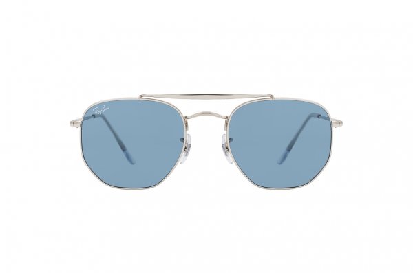   Ray-Ban Marshal RB3648-003-56 Silver | Light Blue Mirror