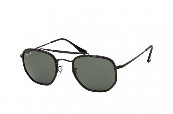   Ray-Ban Marshal RB3648M-002-58 Black | Natural Green Polarized