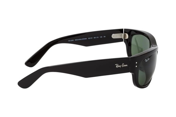   Ray-Ban Mega Balorama RB2289-901-31 Black | Natural Green