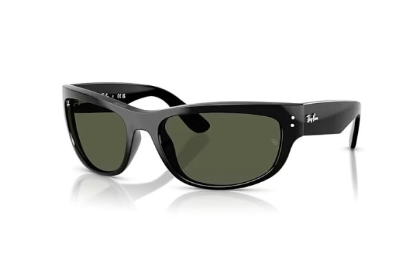   Ray-Ban Mega Balorama RB2289-901-31 Black | Natural Green