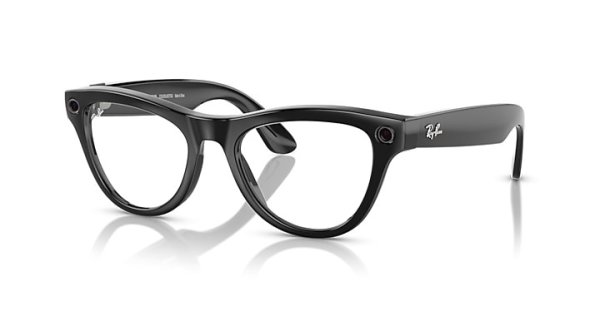   Ray-Ban Meta Skyler RW4010-601-MF Black | Clear / Dakr Blue