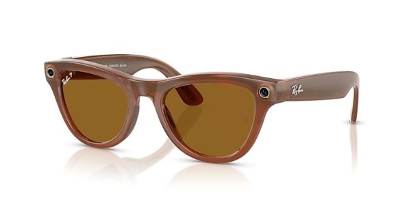 Sunglasses Ray-Ban Meta Skyler RW4010-6706-83 Brown | Dark Brown Polarized