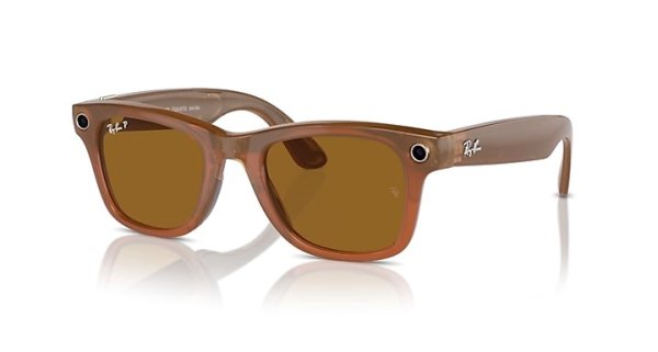   Ray-Ban Meta Wayfarer RW4006-6706-83 Dark Brown | Dark Brown Polarized