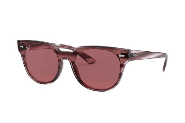 Sunglasses Ray-Ban Meteor-Flat-Lenses RB4368N-6431-75 Striped Vinous | Dark Vinous