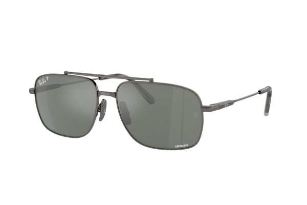   Ray-Ban Michael Titanium RB8096-165-GK Gunmetal | Dark Grey Polarized