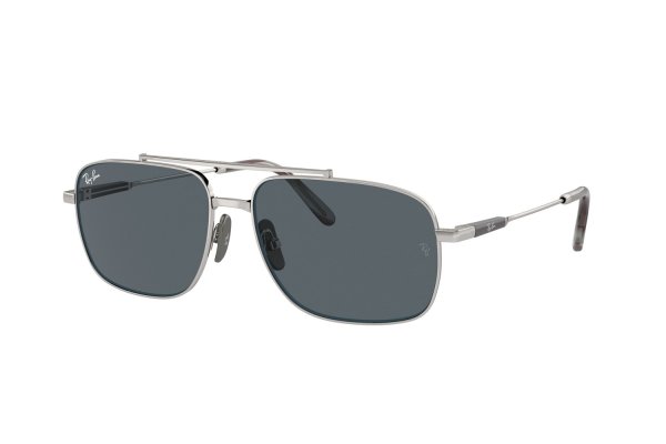   Ray-Ban Michael Titanium RB8096-9209-R5 Silver | Dark Blue