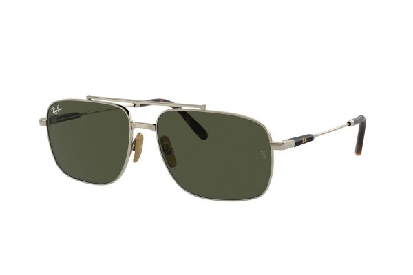   Ray-Ban Michael Titanium RB8096-9265-31 Silver | Natural Green
