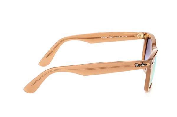   Ray-Ban Modified Wayfarer RB4340-6166-7Y Beige | Pink Gold Mirror