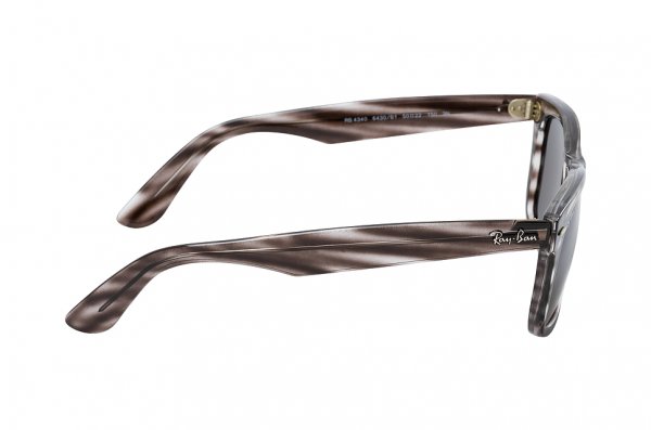   Ray-Ban Modified Wayfarer RB4340-6430-B1 Stripped Grey | Dark Grey
