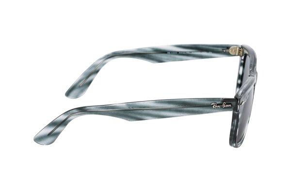   Ray-Ban Modified Wayfarer RB4340-6432-R5 Stripped Grey | Dark Blue