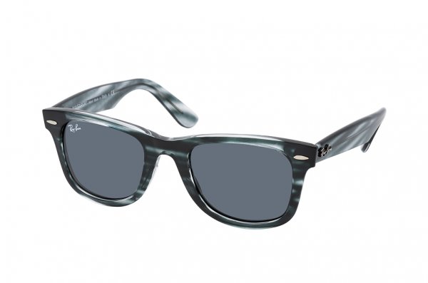   Ray-Ban Modified Wayfarer RB4340-6432-R5 Stripped Grey | Dark Blue