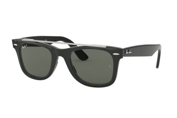   Ray-Ban Modified Wayfarer RB4540-601-58 Black | Natural Green Polarized