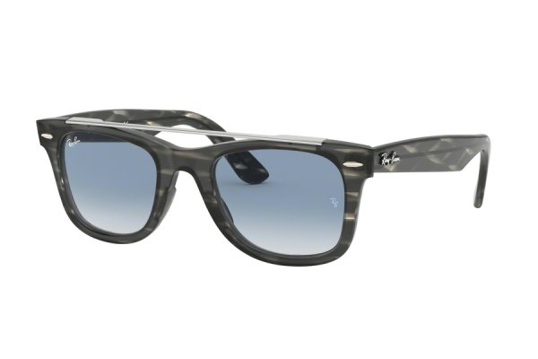   Ray-Ban Modified Wayfarer RB4540-6412-3F Dark Grey | Gradient Blue