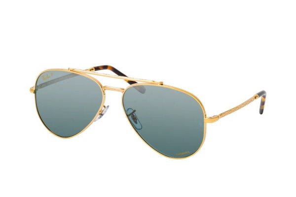   Ray-Ban New Aviator RB3625-9196-G6 Legend Gold | Blue Mirror Polarized