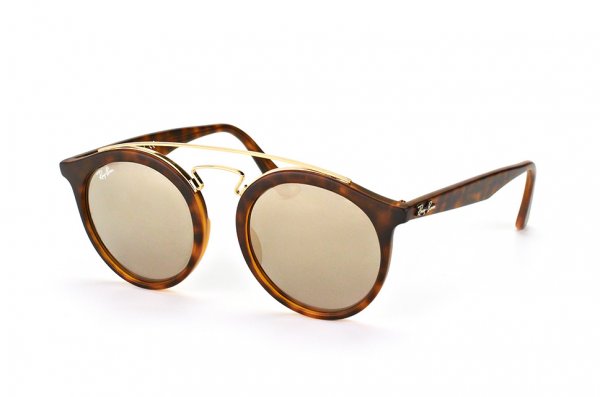   Ray-Ban New Gatsby I RB4256-6092-5A Havana / Gold Mirror