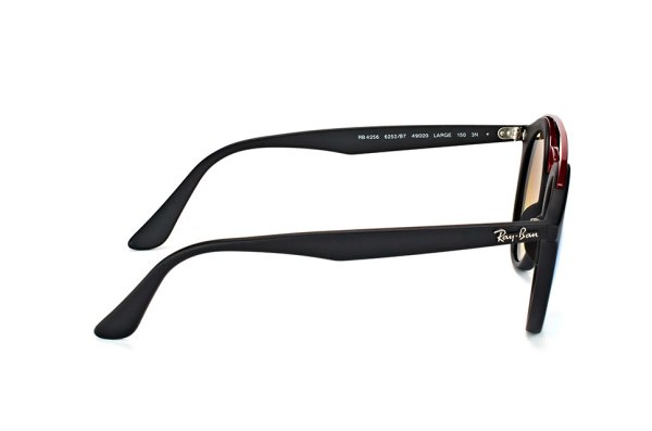   Ray-Ban New Gatsby I RB4256-6252-B7 Black/Red |  Gradient Blue